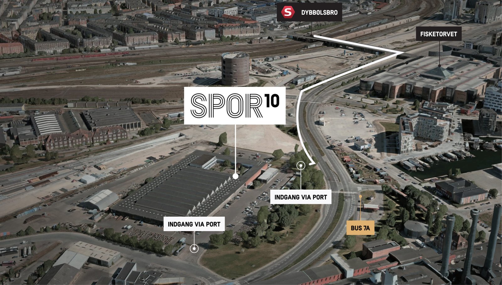 Spor10 med åbne porte